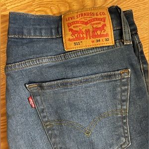 Levi Strauss 511 Men’s Jeans Slim Fit 34X32
